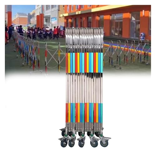 Barriera in metallo espandibile – barriera di sicurezza retrattile per controllo della folla, sicurezza eventi, asili, scuole, garage e cantieri