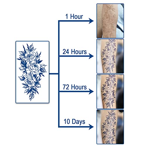 Aresvns Relistic Temporary Tattoo For Men And Women Waterproof Long-Lasting 2-3 Weeks, Semi Permanent Tattoo Classic Scorpion Design Christmas Gift #TOP6