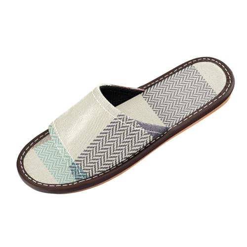 Open Toe Slide Slipper Indoor and Outdoor Ultralight Cute Spa Shower Slippers for Airplane Guests