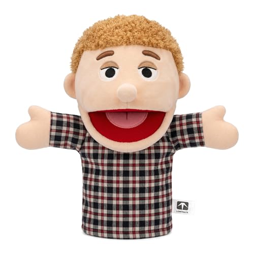 LOMTRATS Familie Handpuppen für Kinder, beinhaltet Opa, Oma, Papa, Mama, Tochter, Sohn mit beweglichen offenen Mund, perfekt für Storytelling, Unterricht, Vorschule, Geburtstagsgeschenke,1 Pcs