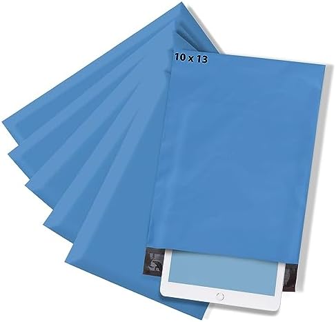 100 Pack 10x13 Self-Seal Poly Mailers - Tear-Resistant Waterproof Shipping Envelopes