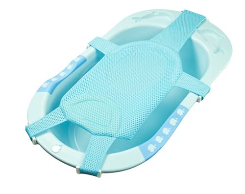 Image of Baby Bath Tub Anti-Slip Infant Bath Cushion Lounger Insert for Infant Bath Newborn Shower Mesh Baby Bath Tub for Baby Toddler Baby Shower Bathtub Sit Up Infant Bathtub Mat Baby Bath Support Lounger