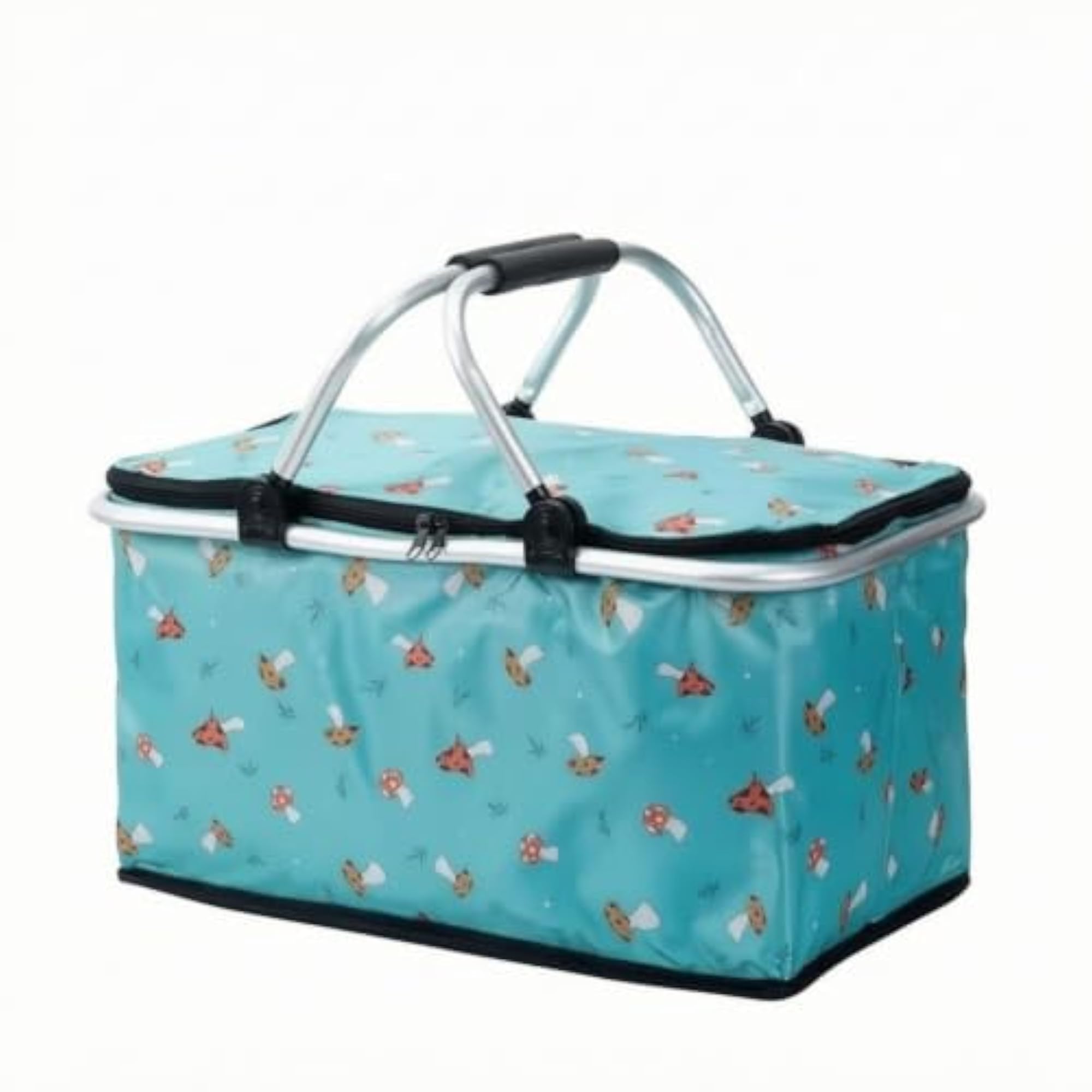 Sturdy Insulated Carry Basket with Zippered Top