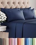 Queen Size Sheet Set - 6 Piece Set - Hotel Luxury Bed Sheets - Extra Soft - Deep Pockets - Easy Fit - Breathable & Cooling Sheets - Comfy - Royal Blue - Navy Blue Bed Sheets - Queens Sheets - 6 PC