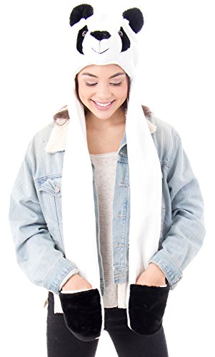 Simplicity 3-in-1 Multi-Functional Animal Hat, Scarf, & Mitten Combo2