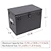 Peastorm Trailer RV Marine Battery Box - 12V Waterproof Steel Battery Relocation Kit for Boat, Trolling Motor, Kayak (Group 27 Black)