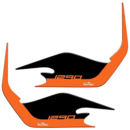 Resin Bike naklejki moto kompatybilne z KTM 1290 Super Adventure S e R 2021. Ochrona osłon d?oni przed uderzeniami i zarysowaniami. Naklejki żywiczne z efektem 3D - Wyprodukowano we Włoszech