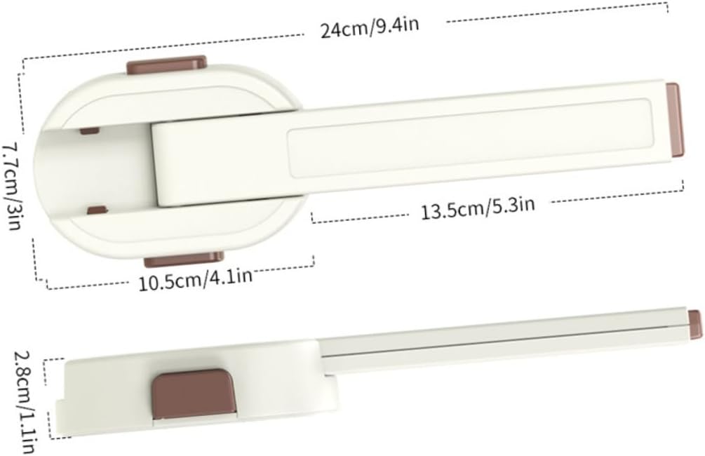 2pcs Toilet Lock Toilet Lid Lock for Boy Girl Safety Pet Design Dual Locking System Easy to Install No Screws Required for Bathrooms Toddlers and Pets