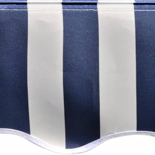 Housse de rechange pour auvent de terrasse en polyester imperméable vert et blanc