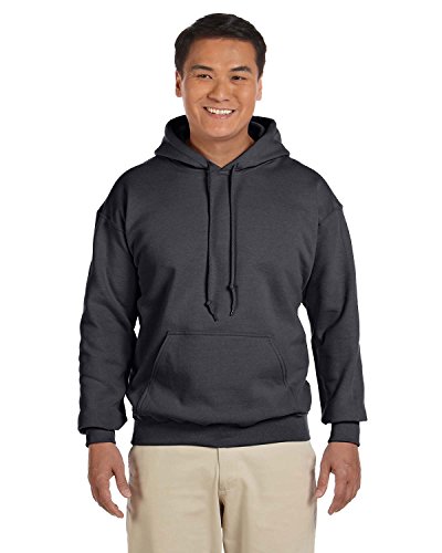 Image of Gildan Men's Heavy Blend Drawcord Hooded Sweatshirt, Safety Pink