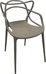 Cadeira Allegra Polipropileno Resistente Cozinha Sala Top (Cinza-Escuro)