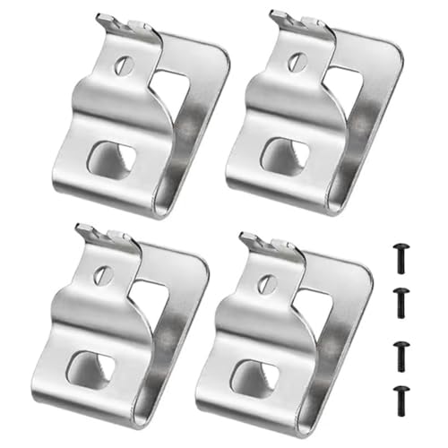 Mocturnity Juego de 4 clips de cinturón para herramientas de perforación, juego de ganchos con tornillos, accesorios para N268241 para herramientas eléctricas de 20 V DCD980 DCD985 DCD980L2 DCD985L2