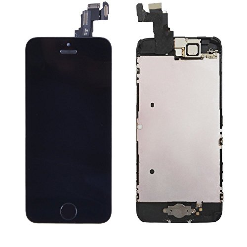 LL Trader Écran de remplacement pour iPhone 5C Noir Écran tactile écran LCD numérique de verre Objectif de réparation montage de Nouveau (Y Compris Outils et bouton home)