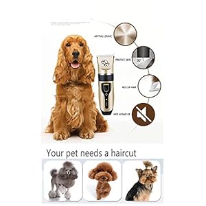 Pet Grooming Kit Forfit Professional Rechargeable Cordless Dog Grooming Clippers Kit Low Noise Electric Hair Trimming Clippers Set with Comb Guides Stain Steel Scissors Nail Kits and Popular Groomi  Cucciolini Doodles Pet grooming kit forfit professional rechargeable cordless dog grooming clippers kit low noise electric hair trimming clippers set with comb guides stain steel scissors nail kits and popular groomi   cucciolini doodles