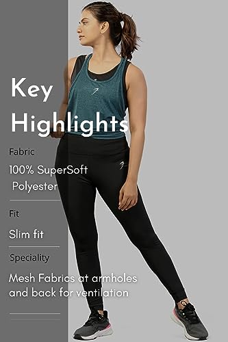 Image of Bold Melange Women's Comfort Fit Activewear Sports and Gym Tank Top