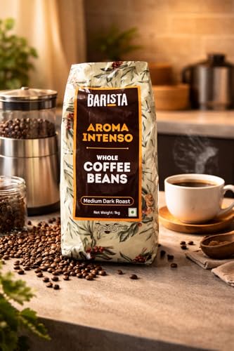 Image of Barista - Aroma Intenso whole Coffee Beans Medium Dark Roast - 1KG