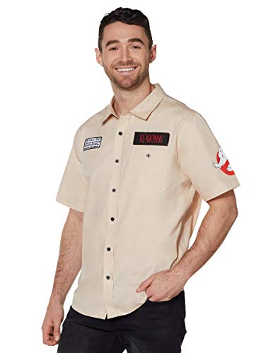 Spirit Halloween Ghostbusters Work Shirt | Officially Licensed - XL