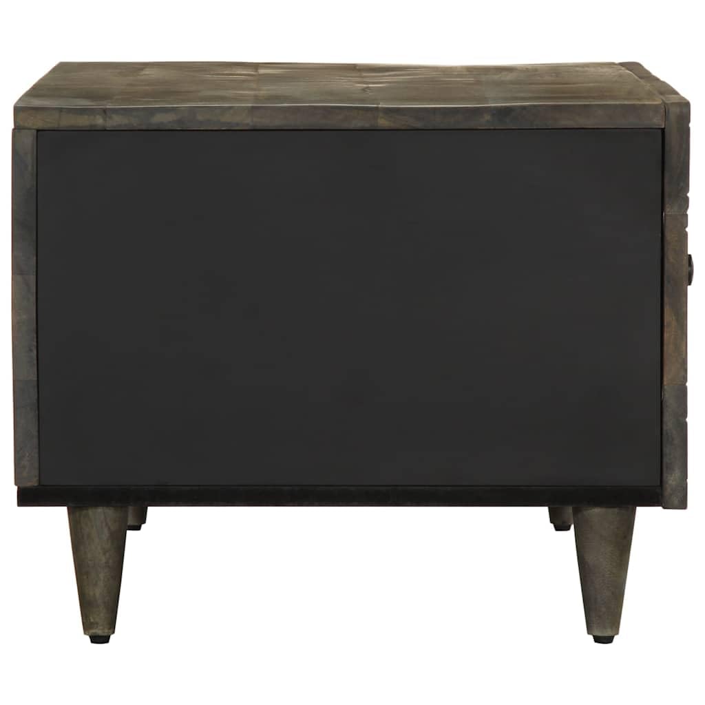 Table Basse en Manguier Massif 80x50x40 cm Gris Clair