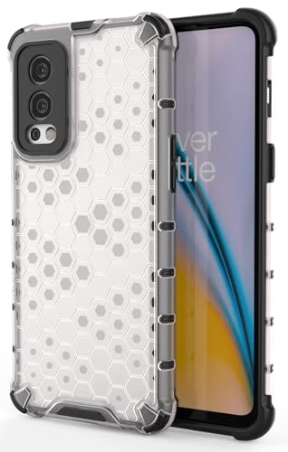 Image of Prime Retail Hard PC Back Case Cover for Oneplus Nord 2 5G Anti Slip Ultra Thin Shockproof Reinforced Corners (Transparent)