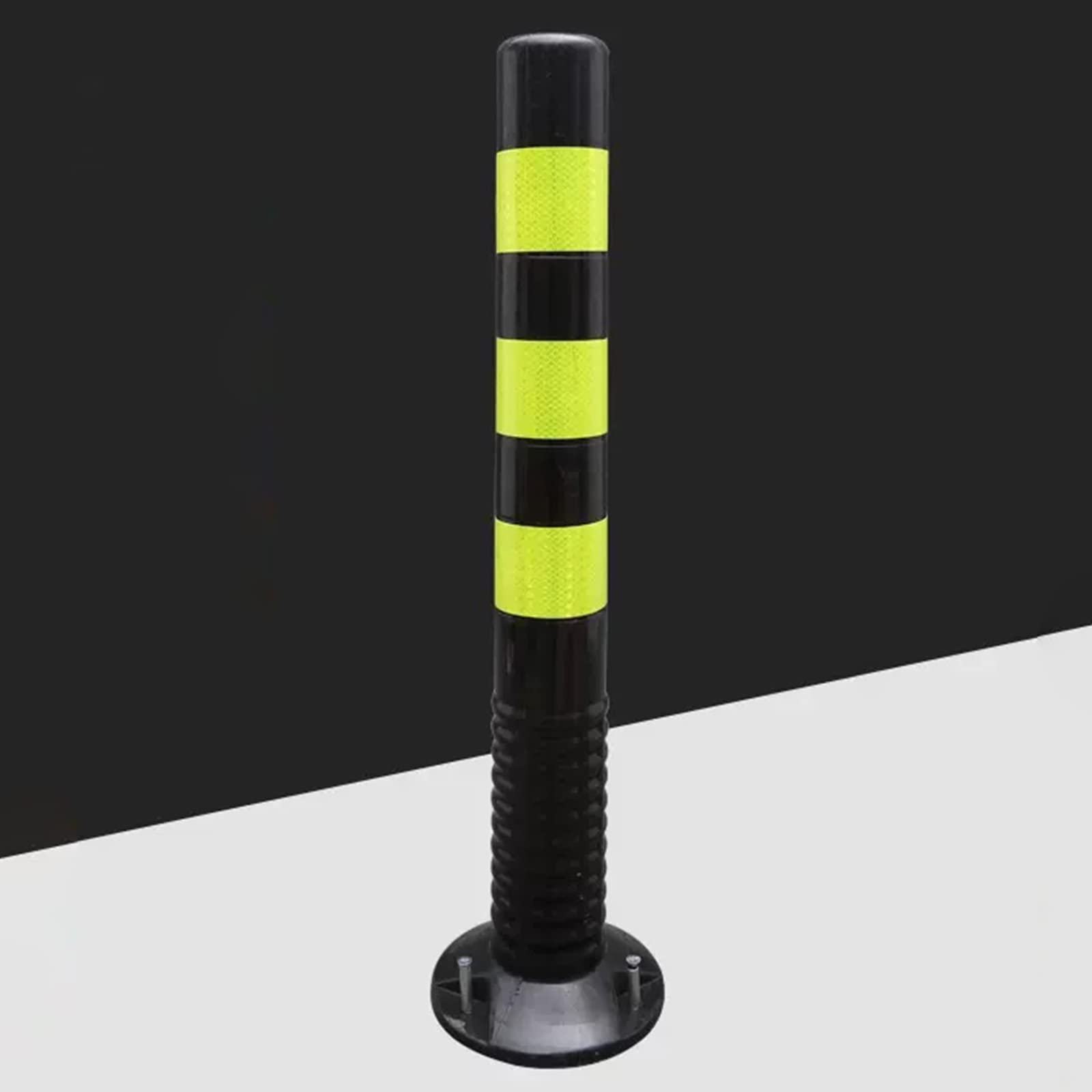 Postes de estacionamiento, Conos de tráfico de 76 cm (30") - Postes delimitadores de Barrera de Seguridad Reflectantes Flexibles para estacionamiento y conducción, Paquete de 7 - Conos de co