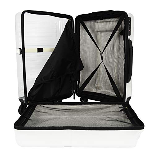 MALA DE BORDO TRANSPARENTE CUBE BRANCO