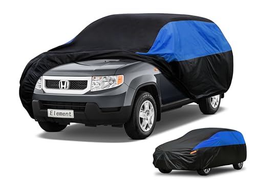 Image of GUNHYI Car Cover Custom Fit Element Waterproof All Weather, Lightweight Full Exterior Cover for Automobiles Outdoor Sun UV Rain Dust Snow Wind Protection.
