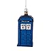 Kurt Adler 4.25-Inch Doctor Who Tardis Glass Figural Ornament