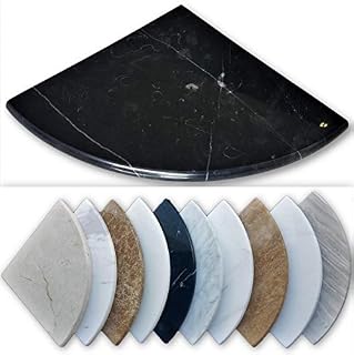 Premium Marble Corner Shelf - Shower Soap Dish - 8" Natural Stone Bathroom