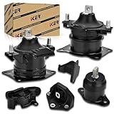 6PCS Engine Motor Mount Set Compatible with Honda Accord 3.0L 2003-2007 Auto Transmission Motor Mount Replace A4526HY A4527HY A4524 A4525 A4544 A4517