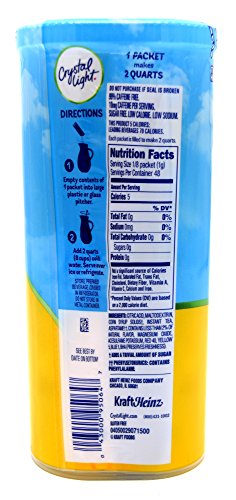 Crystal Light Iced Tea Drink Mix, Natural Lemon Flavor (12-Quart), 1.4-Ounce Packages (Pack Of 4) #TOP1