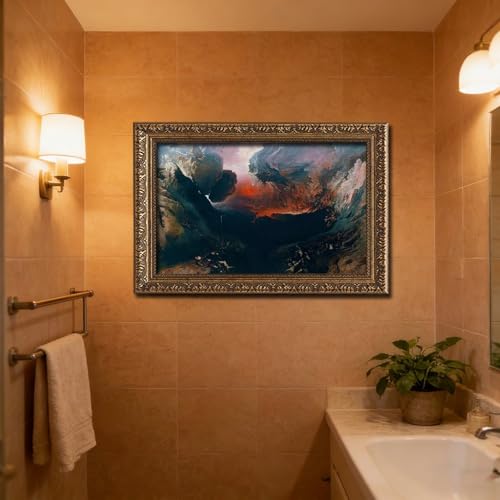 Impression sur toile John Martin décoration murale pour bureau moderne