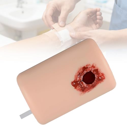 DDCFL Modelo Realista de hemostasia de Herida en el Muslo, Entrenador de Vendaje de heridas, con escenas de Sangrado simuladas, enseña el Control del Sangrado, Ejercicios de sutura
