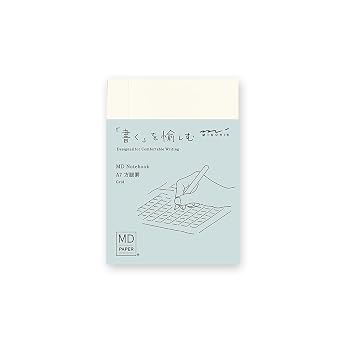 Midori 15346006 Notebook, MD Notebook, A7, Square Ruled