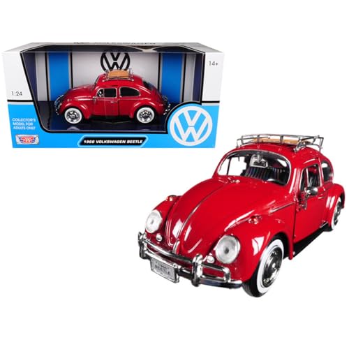 Motormax Model Compatible with VW Beetle 1:24 Rojo miniatura 4