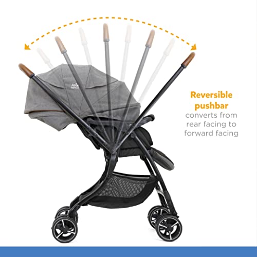 Image of Joie SMA Baggi 4WD Drift Stroller for Baby - Baby Pram and Stroller for 0-3 Years with 360 Swivel Wheels (Birth to 22 kg, Carbon), (41122)