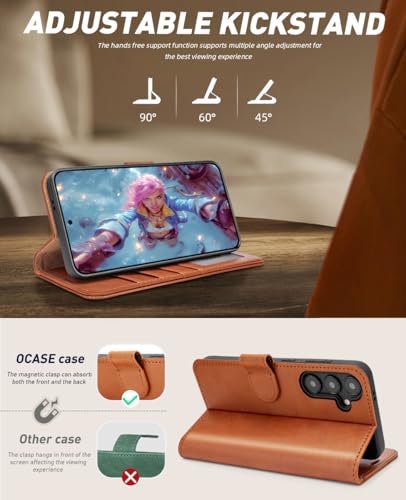 Housse Samsung S24 FE cuir portefeuille avec protection antichoc - 4