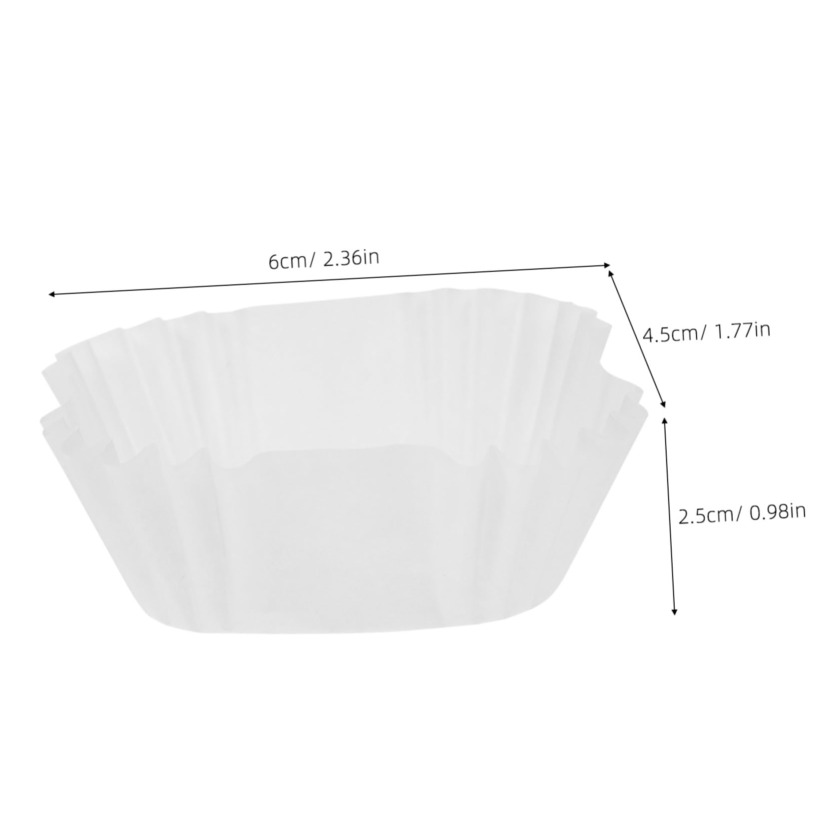 DOITOOL 3000piezas Cápsulas para Cupcakes Cuadradas de Papel de Pasta de Madera, Resistentes al Calor y Antiadherentes, Ideales para Pasteles Caseros y Celebraciones Familiares