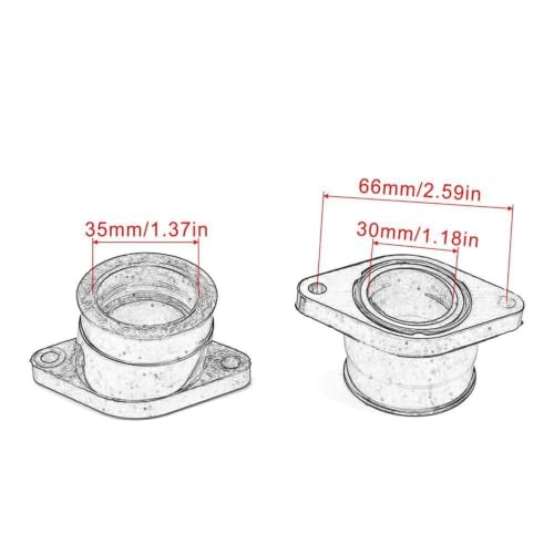 Colector de admisión para Yamaha XT550 1982-1983 2