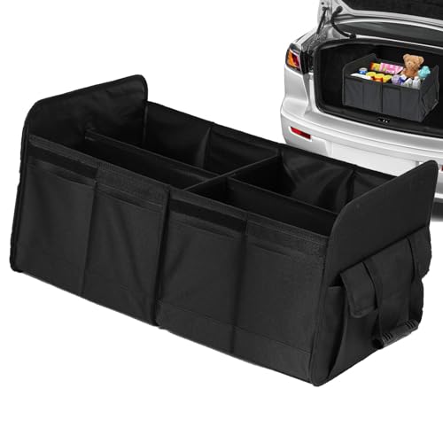Organizador de maletero compacto para maletero de coche, plegable, perfecta de almacenamiento impermeable para pícnic para el maletero, organizador de maletero para cualquier coche, SUV, camión