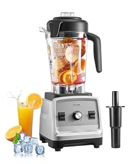 VEVOR Mixeur Professionnel avec Capacité de 2,5 L 1600 W, Blender Électrique avec Moteur Puissant, Mélangeur Multifonctionnel, pour Boissons Glacées, Milk-shakes, Smoothies, Glace Pilée, Cuisine