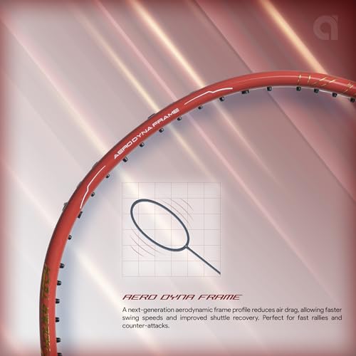 Image of Apacs Vanguard 11 Next Gen (Unstrung) | 38LBS Max Tension | Ultra PEF Shaft | (4U) Head Heavy Balance | Aero Dyna Frame | Made in Vietnam Badminton Racket with Cover (for Pros)