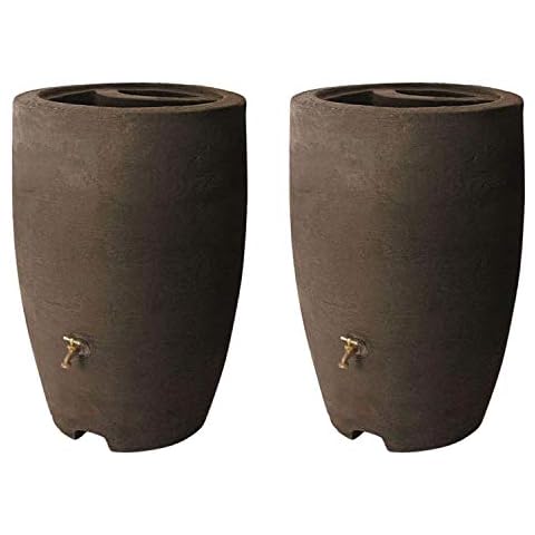 Algreen ALG-86312 Athena 50 Gallon Plastic Rain Water Collection Drum Barrel Cover