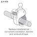 RAM Mounts RAP-B-404U Tough-Claw Medium Clamp Base with B Size 1
