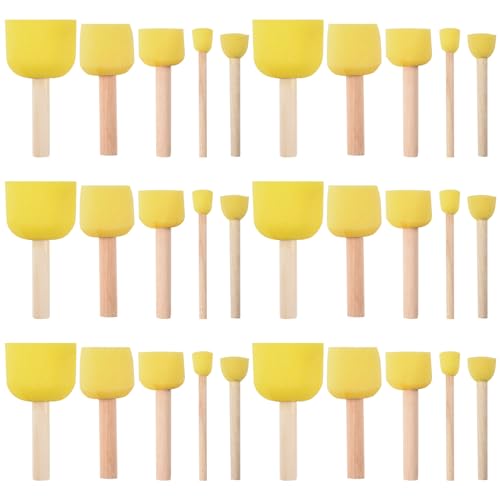 Hagao Round Mushroom Stick Sponge Seal DIY Graffiti Art Painting ...