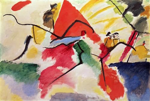 Posters et art Kandinsky improvisation tableau mural vintage 60x90