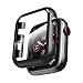 Smiling Case for Apple Watch Series 3 & Series 2 38mm with Buit in Tempered Glass Screen Protector- All Around Hard PC Protective Case High Definition Clear Ultra-Thin Cover for Apple watch Series 3/2