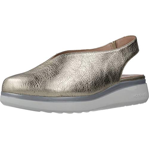 Wonders Sandalias Chanclas Mujer A9705 para Mujer Plateado 39 EU
