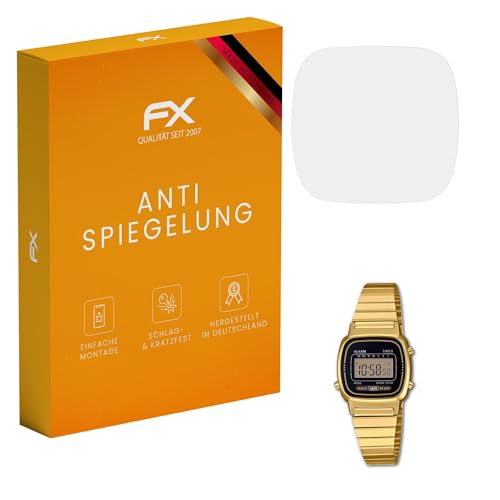 atFoliX Screen Protector compatible with Casio LA670WEGA-1EF Screen Protection Film, anti-reflective and shock-absorbing FX Protector Film (3X)