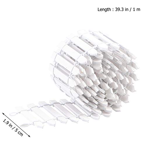 Yardwe 100 cm x 5 cm cerca em miniatura de madeira mini ornamento de cerca DIY Fence Border Toy Micr