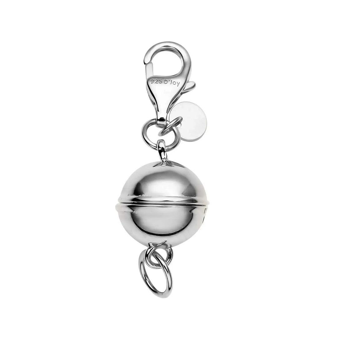 925 Sterling Silver Magnetic Jewelry Lock with Lobster Clasp for Women - Picture 63 of 76